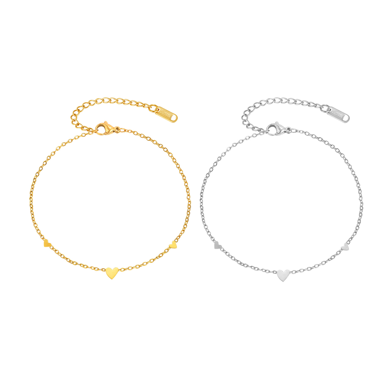 Stainless Steel Heart Anklets  - đánh giá và giá Jc Jewelry & Watches Photos